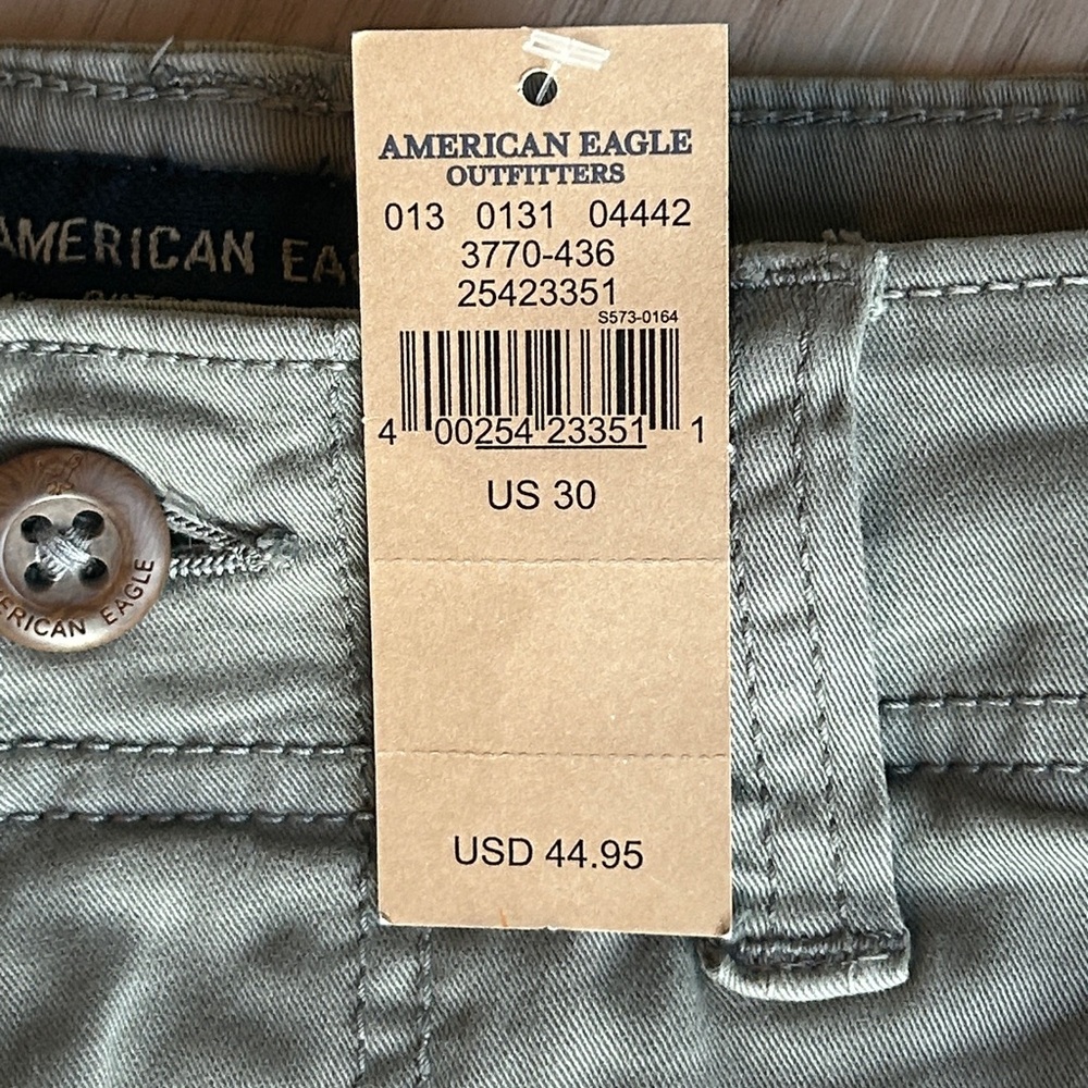 American Eagle Men's Cargo Extreme Flex Shorts W30 NWT Cotton Utility Casual - Picture 6 of 15